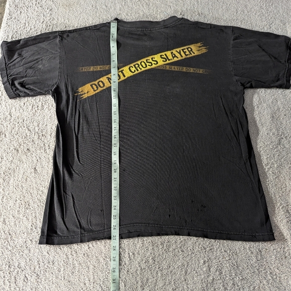 VINTAGE RETRO SLAYER T-SHIRT MEN'S SIZE LARGE - Picture 3 of 3